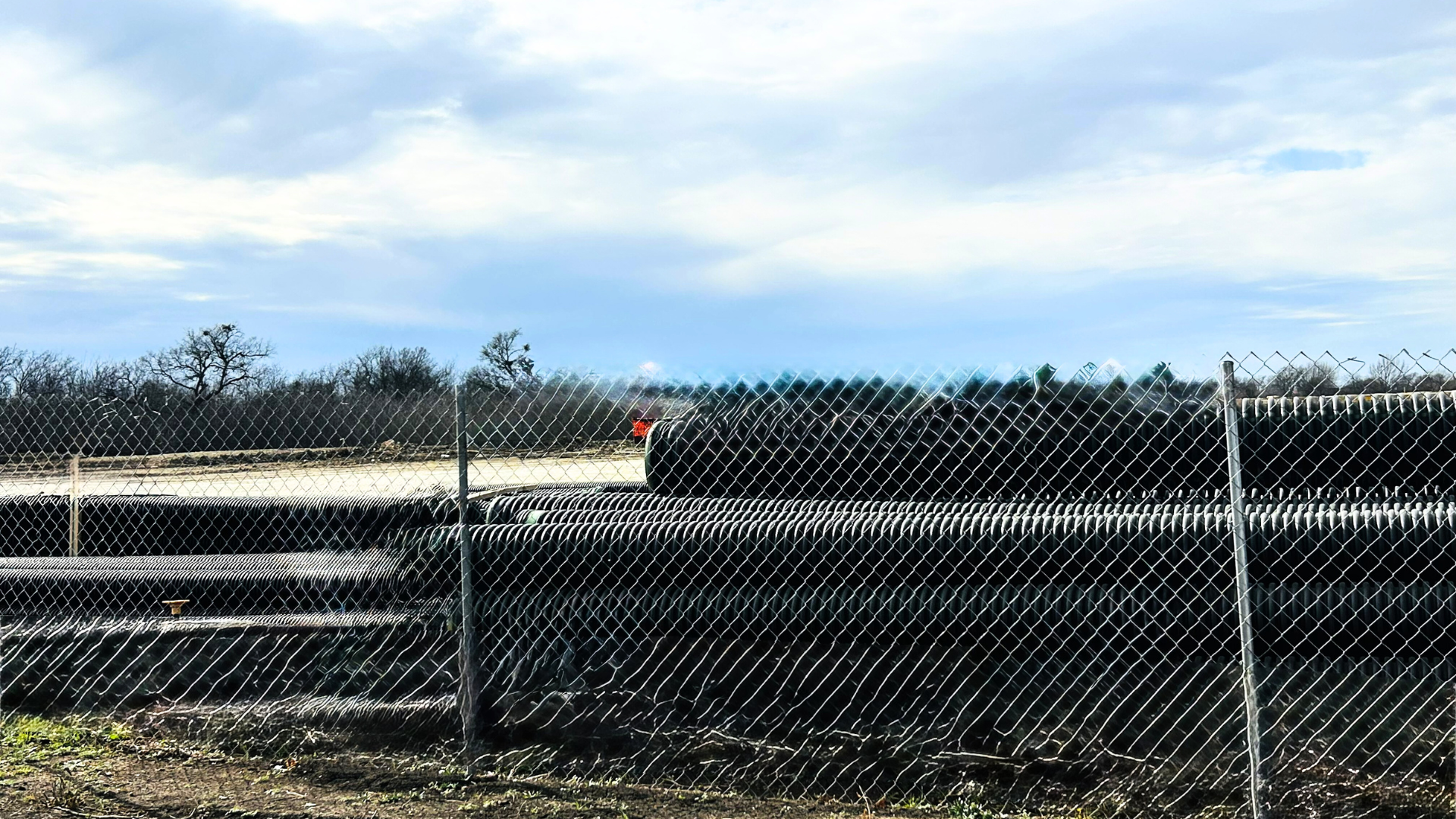 Post driven fence rentals